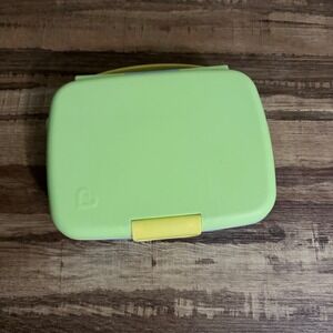 Munchkin Divided Plate Kids Toddler Baby Green Yellow Blue Bento Lunch Snack Box